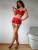 tenue sexy rouge et talon ,Humm ...
